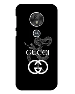 Чохол для Motorola MOTO G7 Play з картинкою «Gucci — срібна змія»