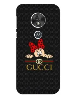 Чохол для Motorola MOTO G7 Play з картинкою «Мінні Маус Gucci — чорний»