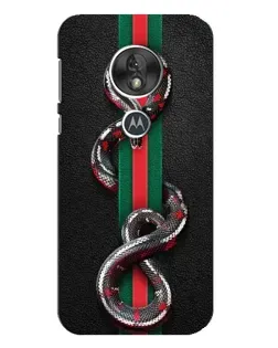 Чохол для Motorola MOTO G7 Play з картинкою «Gucci — змія на смузі»
