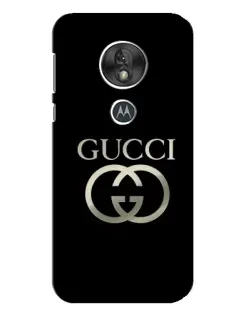 Чохол для Motorola MOTO G7 Play з картинкою «Gucci — золото на чорному»