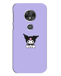 Чехол для Motorola MOTO G7 Play с картинкой «Kuromi — фиолетовый минимализм»