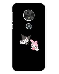 Чехол для Motorola MOTO G7 Play с картинкой «My Melody и Kuromi»