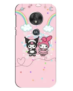 Чехол для Motorola MOTO G7 Play с картинкой «My Melody и Kuromi»