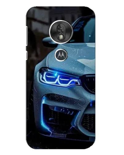 Чехол для Motorola MOTO G7 Play с картинкой «Взгляд BMW с синими фарами» Чехол для Motorola MOTO G7 Play с картинкой «Взгляд BMW с синими фарами»
