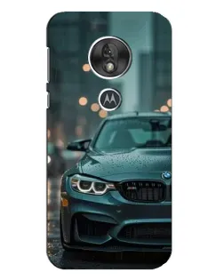 Чехол для Motorola MOTO G7 Play с картинкой «BMW в огнях города»