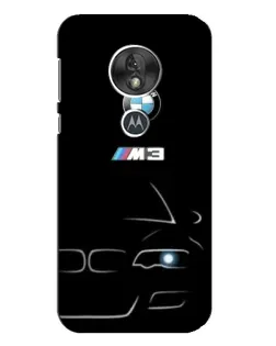Чехол для Motorola MOTO G7 Play с картинкой «Минималистичный принт BMW M3»