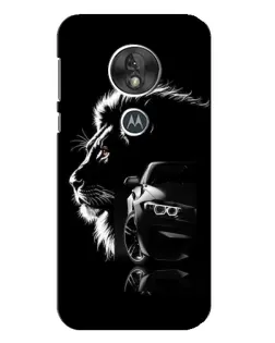 Чехол для Motorola MOTO G7 Play с картинкой «BMW и лев»