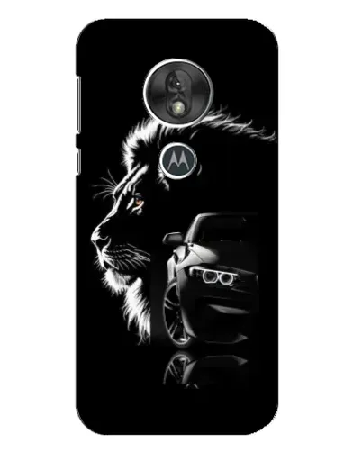 Чехол для Motorola MOTO G7 Play с картинкой «BMW и лев» Чехол для Motorola MOTO G7 Play с картинкой «BMW и лев»