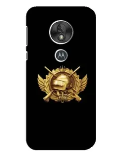 Чехол для Motorola MOTO G7 Play с картинкой «PUBG — оранжевый градиент»