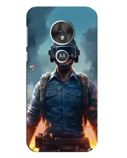 Чехол для Motorola MOTO G7 Play с картинкой «PUBG — реалистичный герой»