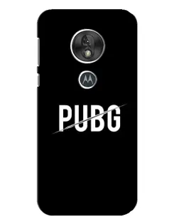 Чехол для Motorola MOTO G7 Play с картинкой «PUBG — белый логотип»