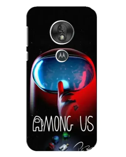 Чехол для Motorola MOTO G7 Play с картинкой «Красный импостер — макро»