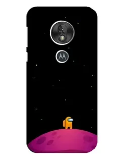 Чехол для Motorola MOTO G7 Play с картинкой «Одинокий герой на планете»