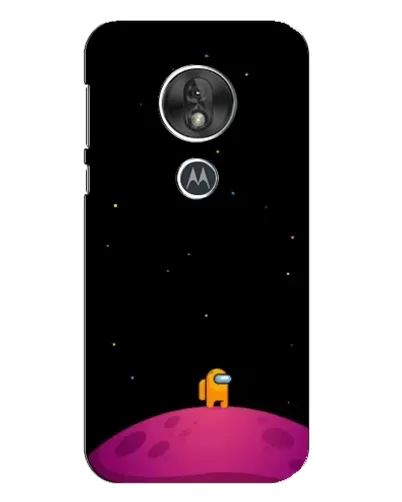 Чехол для Motorola MOTO G7 Play с картинкой «Одинокий герой на планете»