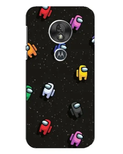 Чехол для Motorola MOTO G7 Play с картинкой «Космический паттерн Among Us»