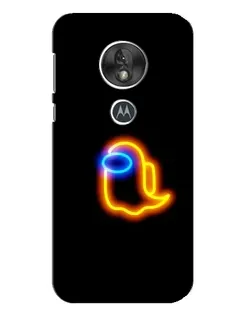 Чехол для Motorola MOTO G7 Play с картинкой «Among Us неоновое сияние»