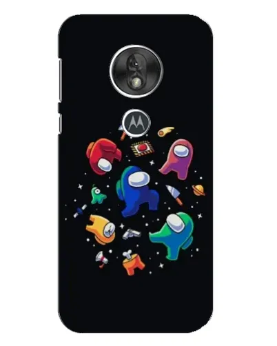 Чехол для Motorola MOTO G7 Play с картинкой «Among Us космос»