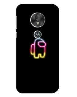Чехол для Motorola MOTO G7 Play с картинкой «Among Us градиент»