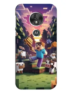 Чехол для Motorola MOTO G7 Play с картинкой «Стив на ферме» Чехол для Motorola MOTO G7 Play с картинкой «Стив на ферме»