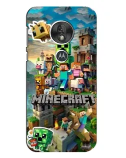 Чехол для Motorola MOTO G7 Play с картинкой «Замок Minecraft»