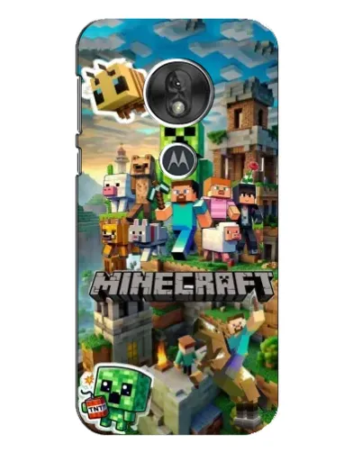 Чехол для Motorola MOTO G7 Play с картинкой «Замок Minecraft»