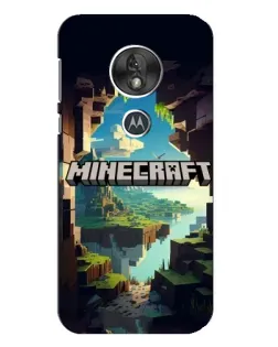 Чехол для Motorola MOTO G7 Play с картинкой «Пещера Майнкрафт»