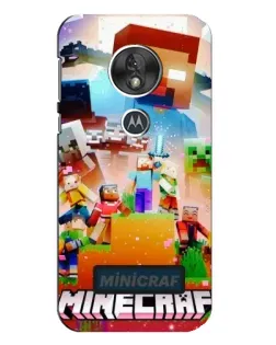 Чехол для Motorola MOTO G7 Play с картинкой «Minecraft герои игры»