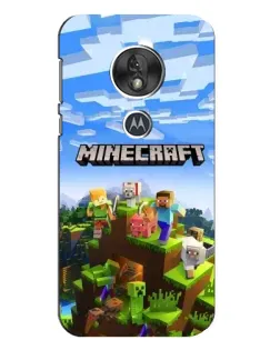 Чехол для Motorola MOTO G7 Play с картинкой «Minecraft классический мир»