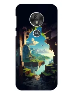 Чехол для Motorola MOTO G7 Play с картинкой «Вид из пещеры»