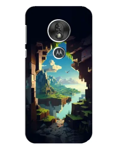 Чехол для Motorola MOTO G7 Play с картинкой «Вид из пещеры»