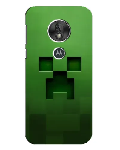 Чехол для Motorola MOTO G7 Play с картинкой «Крипер микро-дизайн»