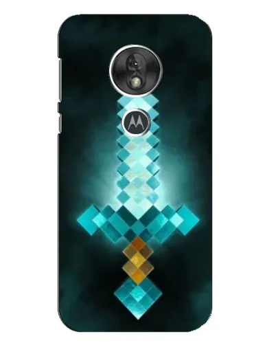 Чехол для Motorola MOTO G7 Play с картинкой «Алмазный меч неон»