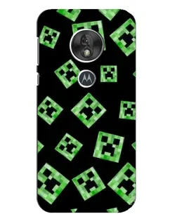 Чехол для Motorola MOTO G7 Play с картинкой «Паттерн с криперами»