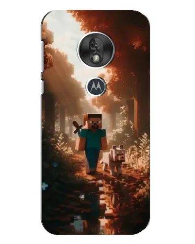 Чехол для Motorola MOTO G7 Play с картинкой «Стив в лесу»