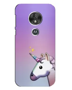 Чехол для Motorola MOTO G7 Play с картинкой «Единорог градиент»
