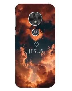 Чехол для Motorola MOTO G7 Play с картинкой «Сияние Имени Jesus»