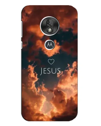 Чехол для Motorola MOTO G7 Play с картинкой «Сияние Имени Jesus»