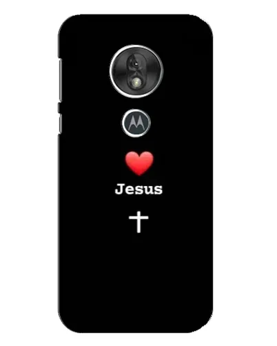 Чехол для Motorola MOTO G7 Play с картинкой «Сердце - Jesus»