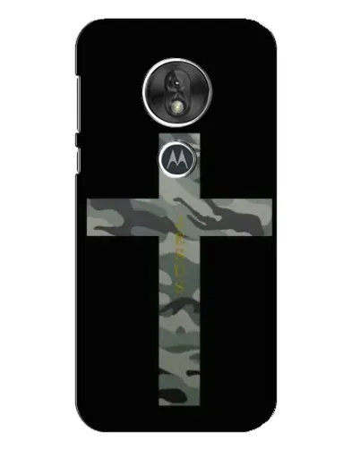 Чехол для Motorola MOTO G7 Play с картинкой «Милитари Крест»