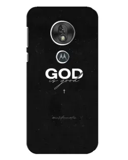 Чехол для Motorola MOTO G7 Play с картинкой «GOD — Бог над всем»