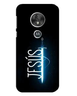 Чехол для Motorola MOTO G7 Play с картинкой «Меч Духа Jesus»