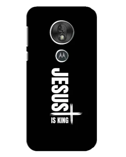 Чехол для Motorola MOTO G7 Play с картинкой «Вертикаль веры Jesus»