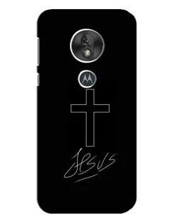 Чохол для Motorola MOTO G7 Play з картинкою «Графічний хрест Jesus»