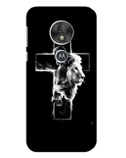 Чохол для Motorola MOTO G7 Play з картинкою «Сяючий хрест Jesus»
