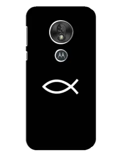Чохол для Motorola MOTO G7 Play з картинкою «Символ риби Jesus»
