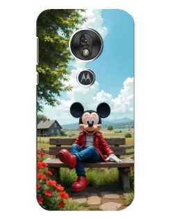 Чохол для Motorola MOTO G7 Play з картинкою «Міккі на лавці»