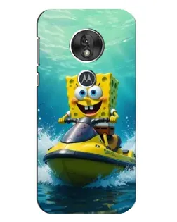 Чехол для Motorola MOTO G7 Play с картинкой «Спанч Боб на гидроцикле» Чехол для Motorola MOTO G7 Play с картинкой «Спанч Боб на гидроцикле»