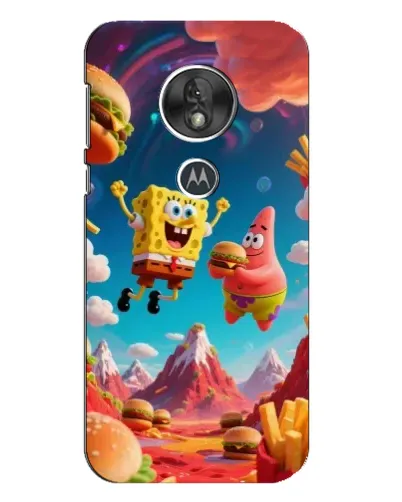 Чехол для Motorola MOTO G7 Play с картинкой «Космический фастфуд»