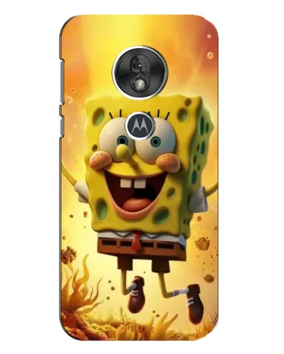 Чехол для Motorola MOTO G7 Play с картинкой «Губка Боб прыгает»