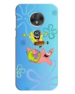 Чехол для Motorola MOTO G7 Play с картинкой «Спанч Боб и Патрик»